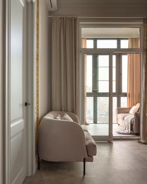 Интерьер квартиры в светлых тонах. 08