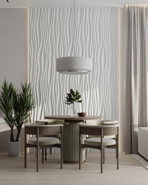 Натуральные оттенки, интересные формы и интерьер складывается в гармонию. 01