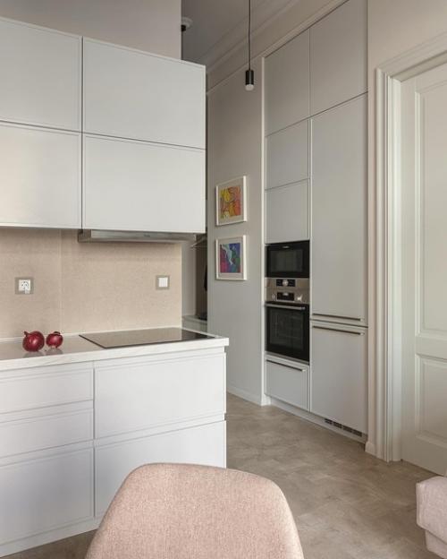 Интерьер квартиры в светлых тонах. 04