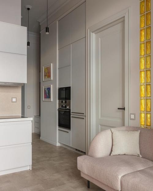 Интерьер квартиры в светлых тонах. 05