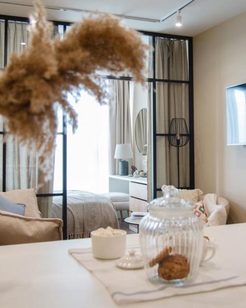 Проект студии, площадью 34 м 2. 03