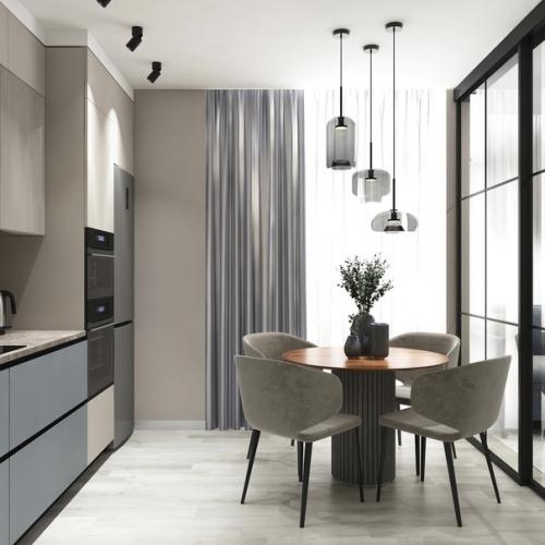 Кухня совмещённая с гостиной. 02