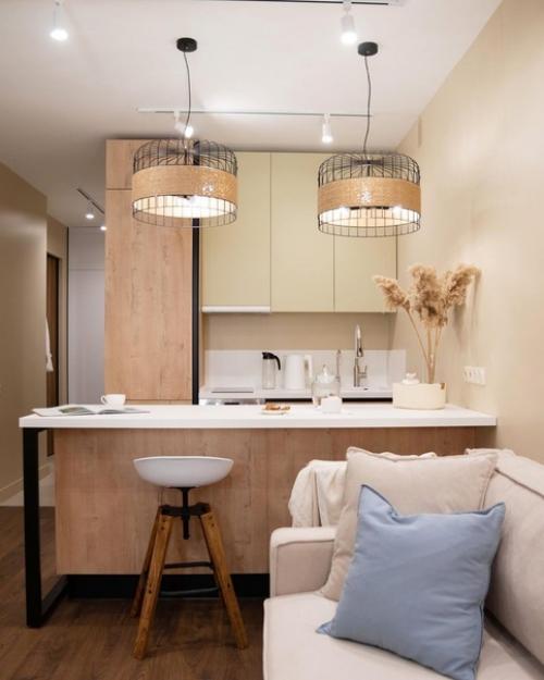 Проект студии, площадью 34 м 2. 05