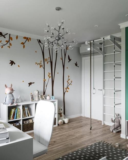 Очень круто, когда в проекте детской нет привязки к полу ребенка! 02