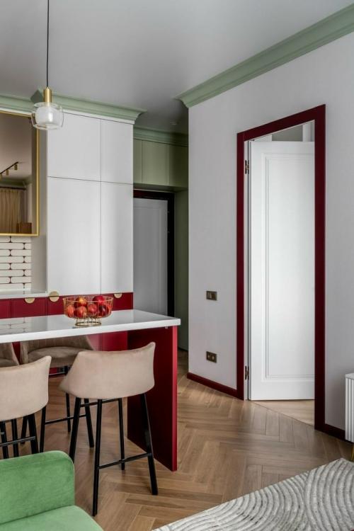 Эта небольшая квартира, площадью 37 кв. 05