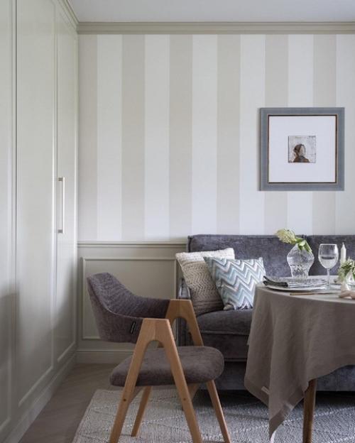 Квартира в стиле современной классики оформлена. 01