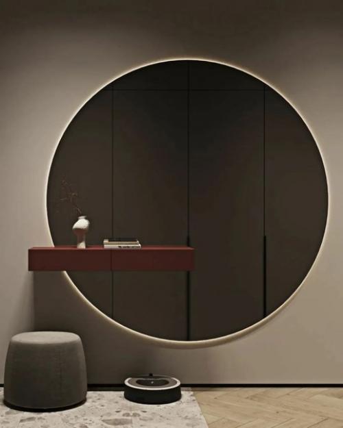 Кухня и коридор, оформленные в одном стиле. 08