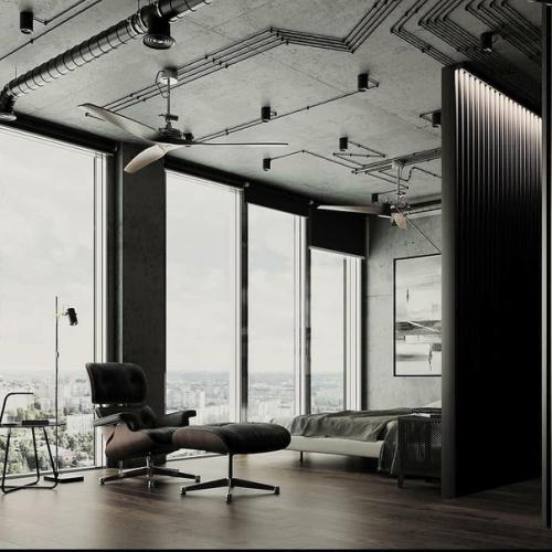 Лофт с правильными окнами.