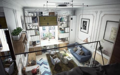 Проект квартиры - студии, площадью - 24 кв. 04