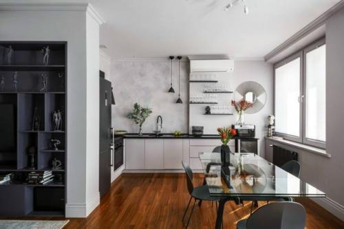 Сдержанный, продуманный и элегантный проект, ориентированный на комфорт повседневной жизни. 02