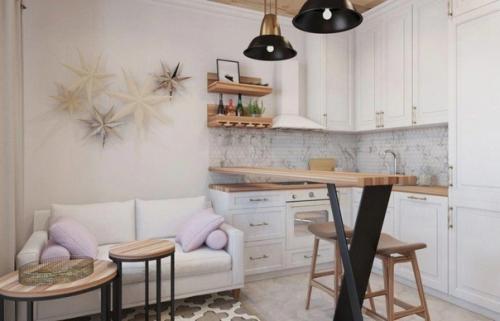 Проект квартиры - студии, площадью - 44 кв. 02