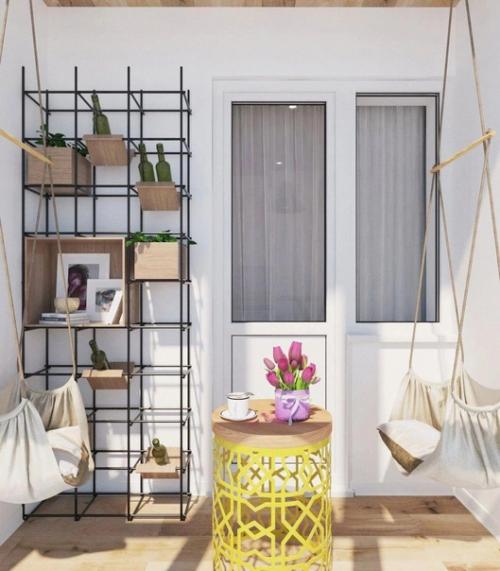 Проект квартиры - студии, площадью - 44 кв. 08