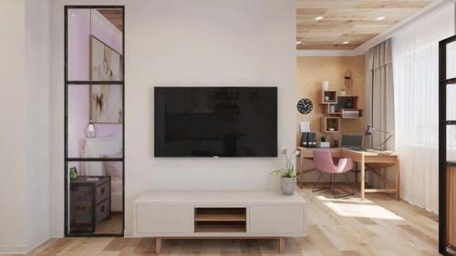 Проект квартиры - студии, площадью - 44 кв. 03