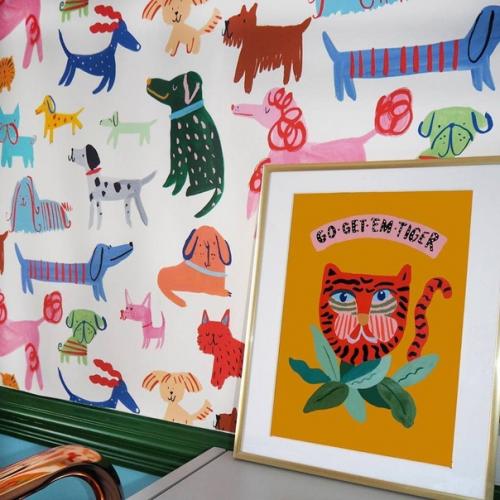 Пёстрые обои от лондонского бренда Eleanor Bowmer. 06