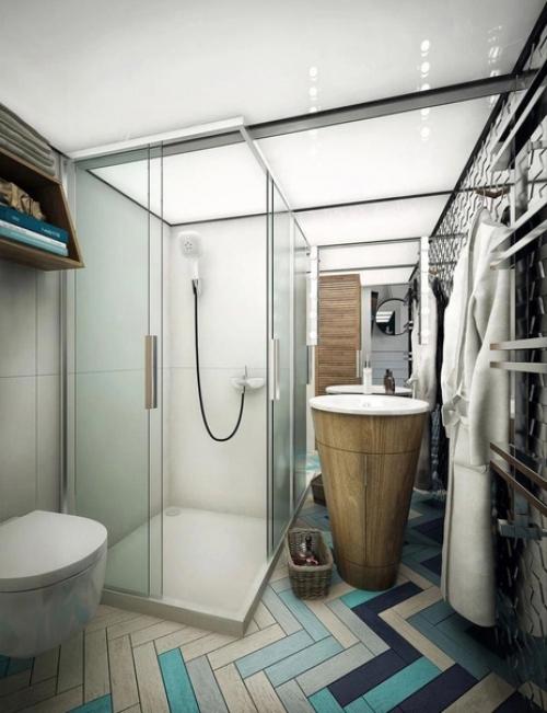 Проект квартиры - студии, площадью - 24 кв. 06