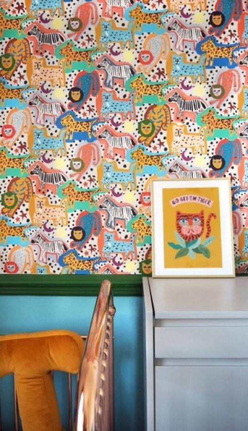 Пёстрые обои от лондонского бренда Eleanor Bowmer. 04