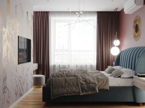 Прекрасно подобранные цвета для спальни! 04