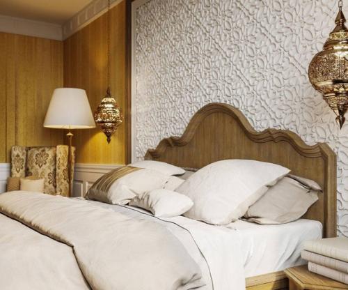 Квартира в марокканском стиле, но у каждой комнаты свой цвет.