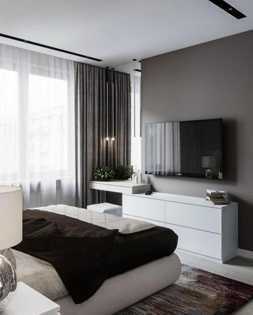 Этот интерьер построен на ощущении спокойствия, чистоты и продуманной сдержанности. 01