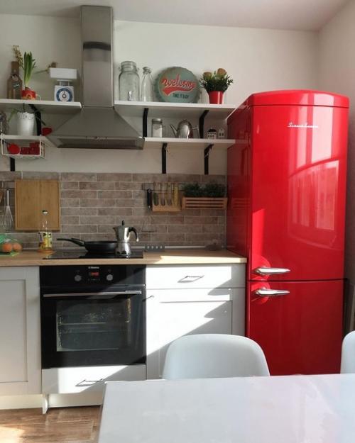 Уютная кухня. Очень стильная! 07