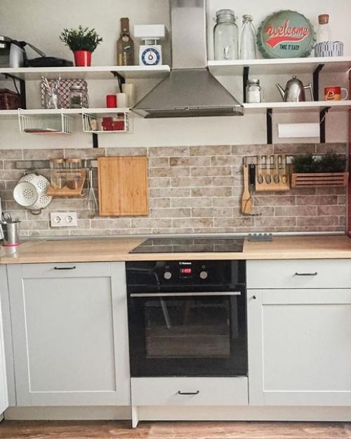 Уютная кухня. Очень стильная! 08