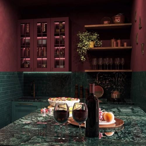 Квартира в марокканском стиле, но у каждой комнаты свой цвет. 07