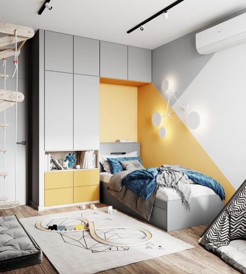 Проект милой детской комнаты в Москве.