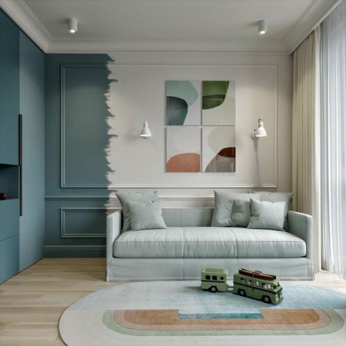 Нейтральная цветовая палитра, как правило, является самым безопасным выбором. 01