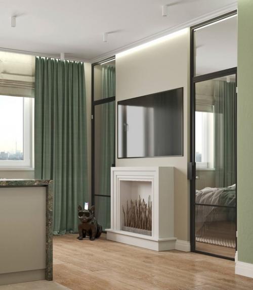 Современный светлый интерьер 2-х комнатной квартиры, площадью - 43 кв. 04