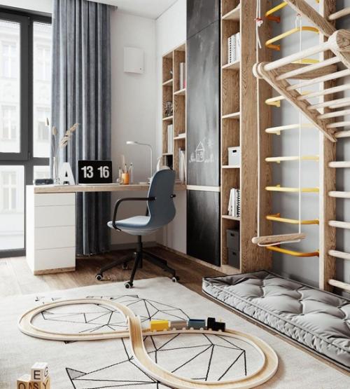 Проект милой детской комнаты в Москве. 01