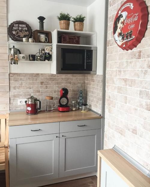 Уютная кухня. Очень стильная! 01