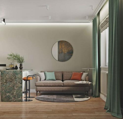 Современный светлый интерьер 2-х комнатной квартиры, площадью - 43 кв. 03