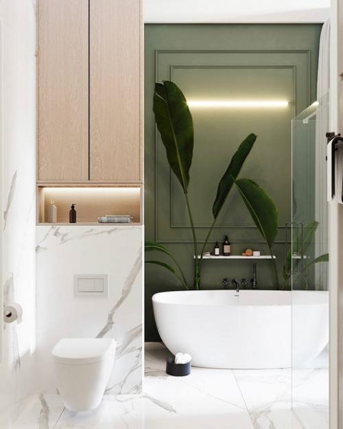 Современный уютный интерьер, наполненный теплыми тонами. 07