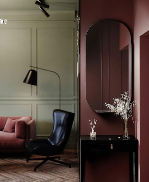 Современный уютный интерьер, наполненный теплыми тонами. 02