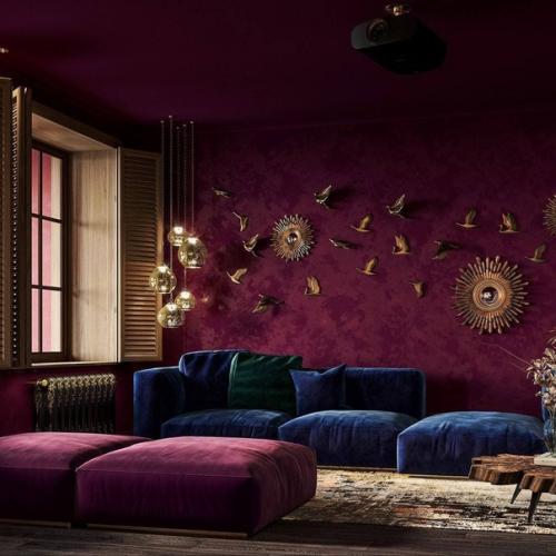 Квартира в марокканском стиле, но у каждой комнаты свой цвет. 04