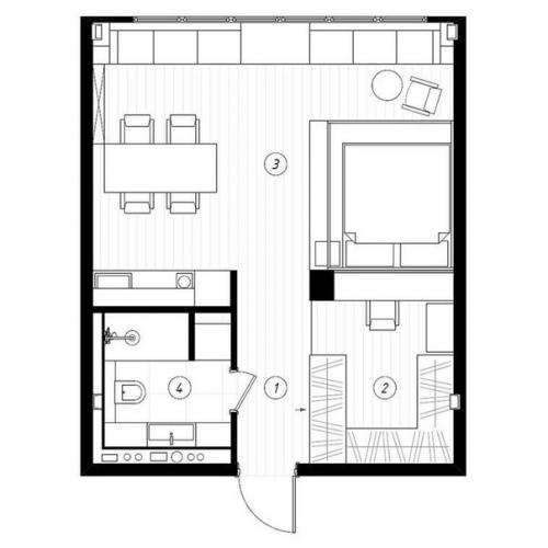 Квартира, площадью - 40 кв. 07