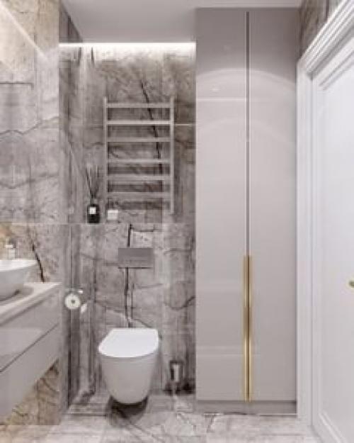 Лаконичный, простой и очень красивый санузел! 02