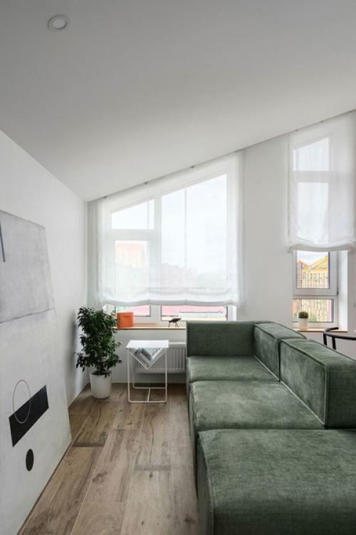 Квартира в мансарде, площадью 30 кв. 07