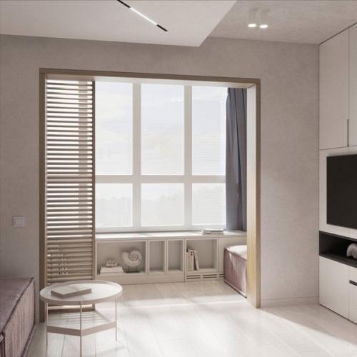 Небольшая квартира - студия, которая не лишена индивидуальности. 04