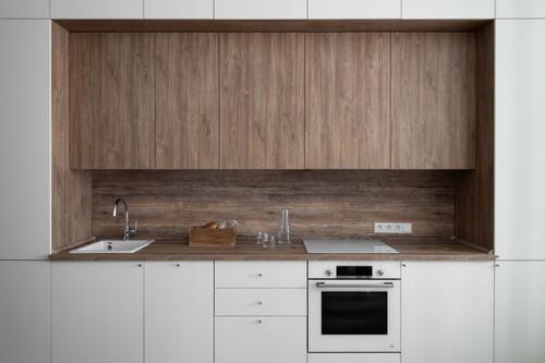 Стильный и элегантный интерьер однокомнатной квартиры. 
