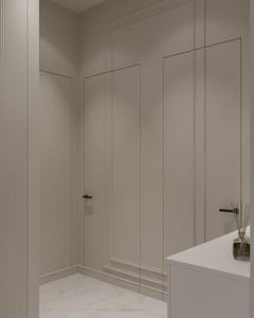 Прихожая в современном стиле с элементами классики. 03