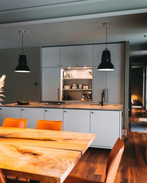 Уютный интерьер в тёплых оттенках. 02