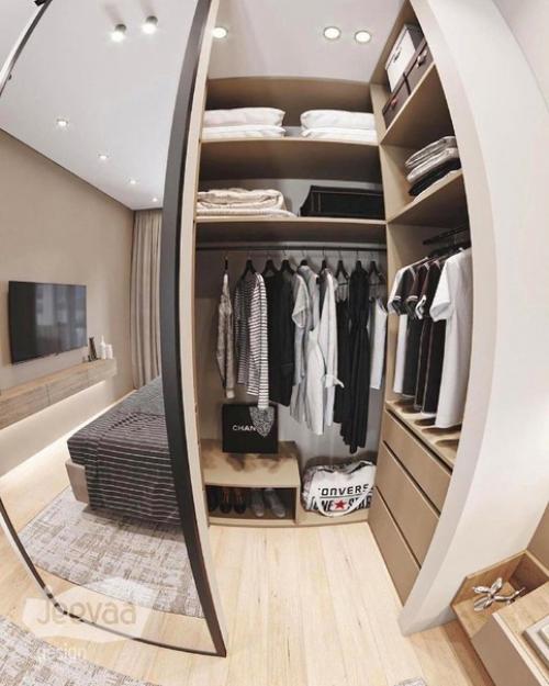 Спальня в теплой цветовой гамме. 07