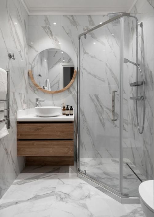 Стильный и элегантный интерьер однокомнатной квартиры. 07