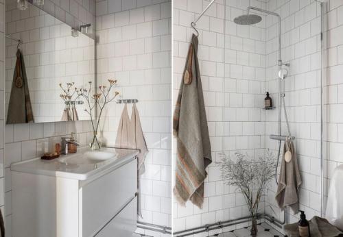 Еловый, приглушенный терракотовый и умиротворяющие оттенки бежевого гармонично сочетаются в интерьере этой двухкомнатной квартиры. 09