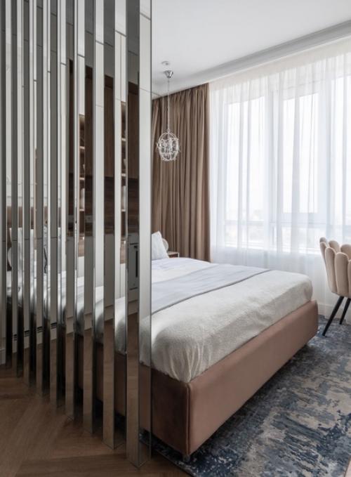 Стильный и элегантный интерьер однокомнатной квартиры. 06