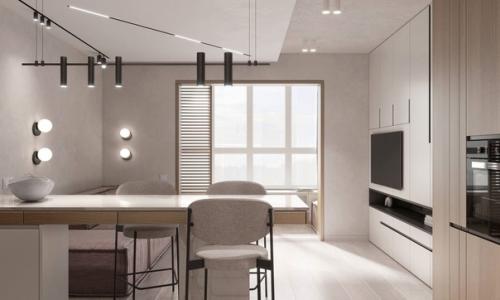 Небольшая квартира - студия, которая не лишена индивидуальности. 01