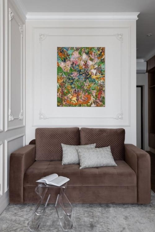 Стильный и элегантный интерьер однокомнатной квартиры. 05