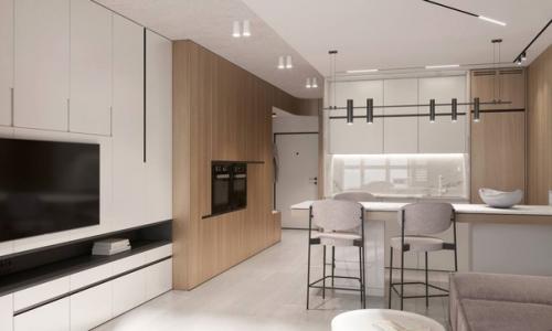 Небольшая квартира - студия, которая не лишена индивидуальности. 08