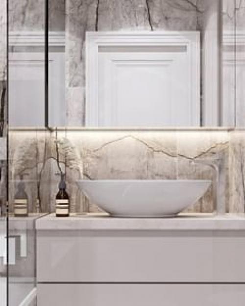 Лаконичный, простой и очень красивый санузел! 03